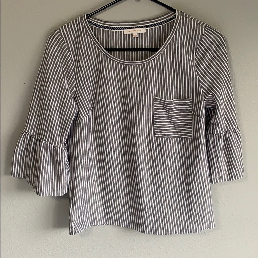 BNWOT Striped Boutique Blouse